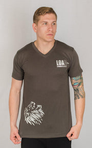  Weightlifting and Powerlifting Clothing | "ROAR" V-Neck - Load Strength Sports